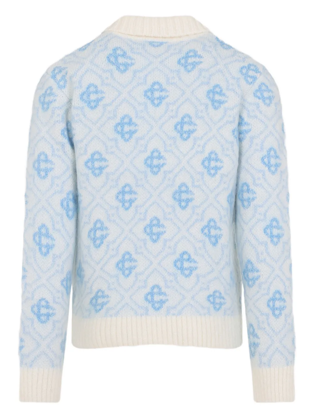 Casablanca Vest met rits en monogram Blauw