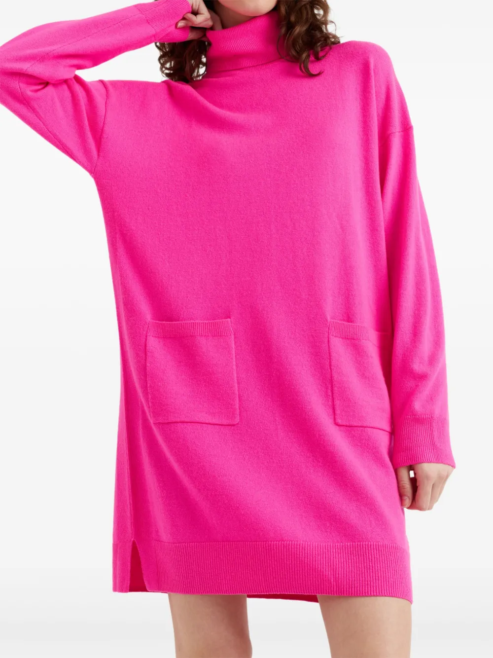 Chinti & Parker Pocket Mini Dress In Pink