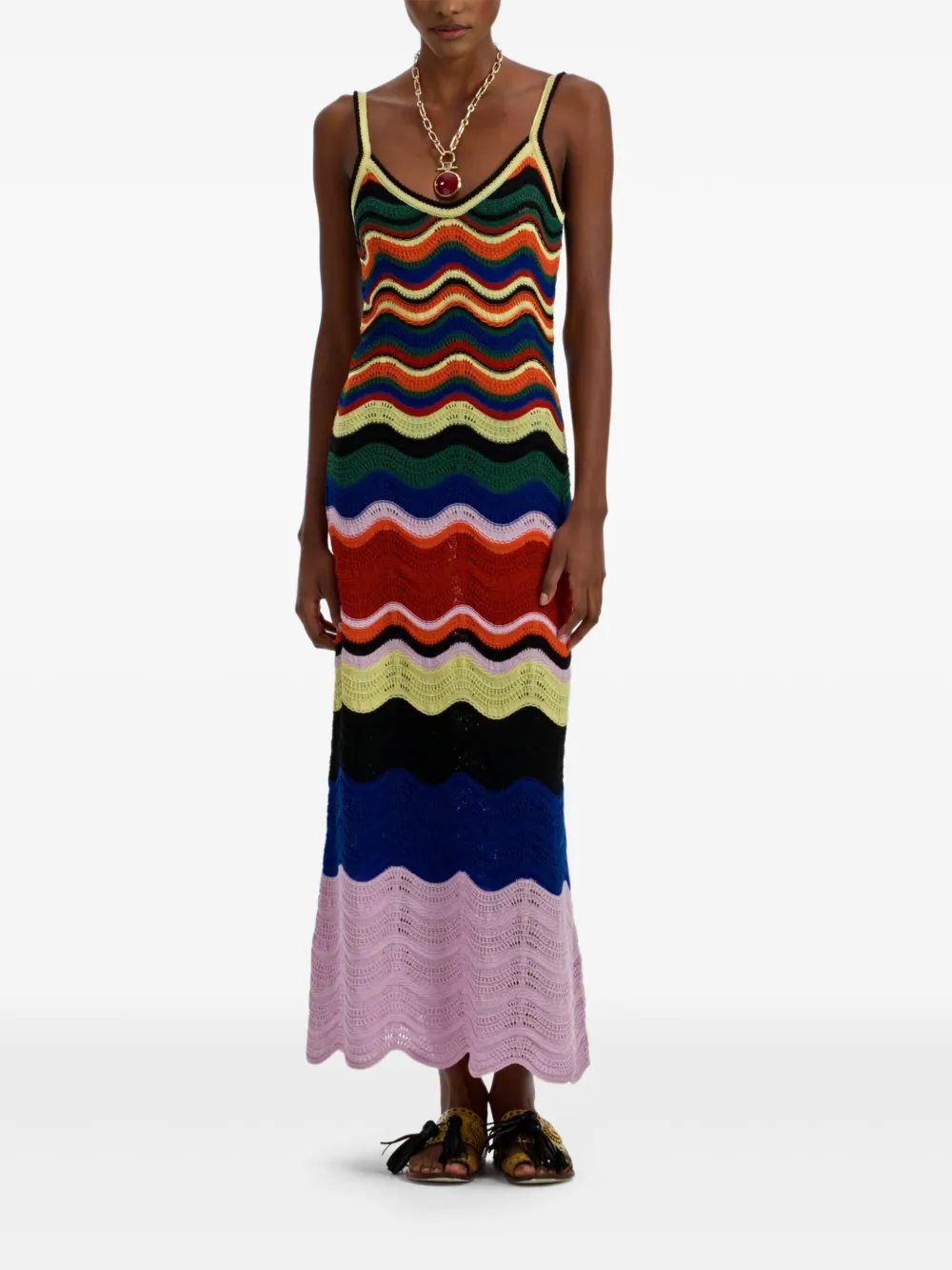 La DoubleJ wave-pattern knitted maxi dress | Day Dresses | Image 2