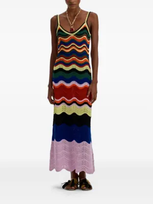 ワンピース GIOVANNI BEDIN SS25 Striped silk dress (GB25068 PINK) GIOVANNI BEDIN | GIOVANNI BEDIN Striped silk dress