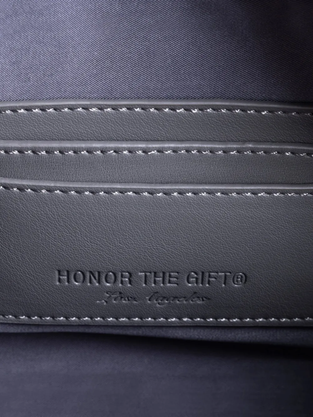 Honor The Gift Logo-closure Crossbody Bag In Gray
