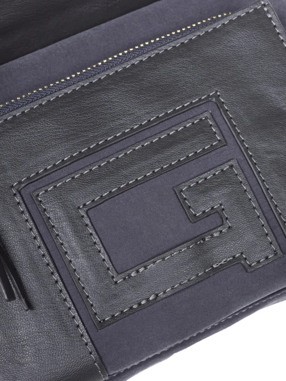 Honor The Gift Logo-closure Crossbody Bag In Gray