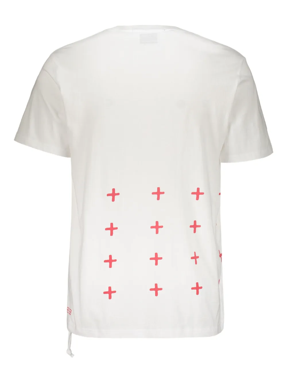 Ksubi globe-print ribbed T-shirt Wit