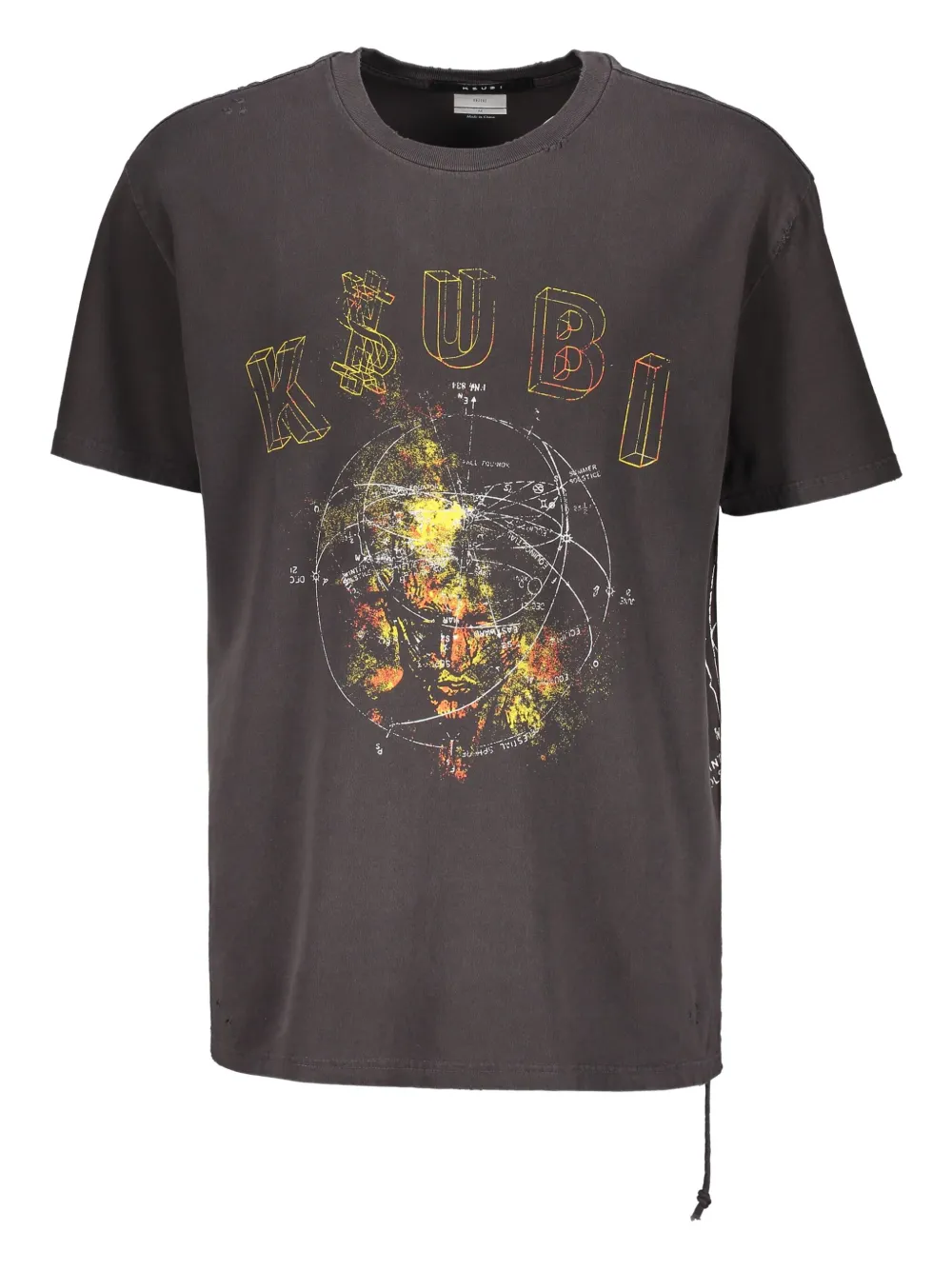 Ksubi graphic-print cotton T-shirt Grijs