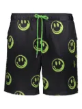 Ksubi smiley-face drawstring shorts - Black