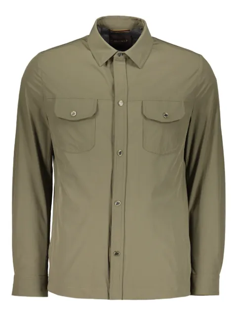 Moorer classic collar pocketed shirt jacket