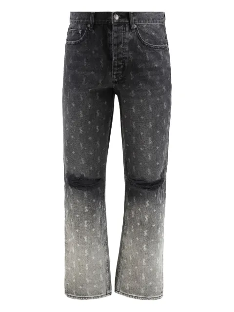 Ksubi faded-dye dollar-sign jeans