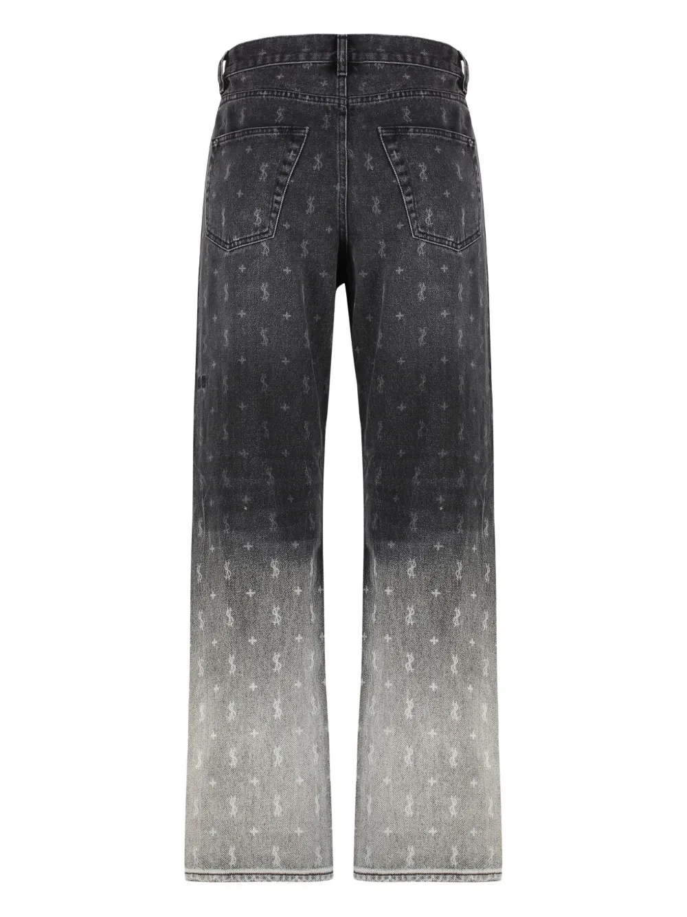 Ksubi faded-dye dollar-sign jeans Grijs