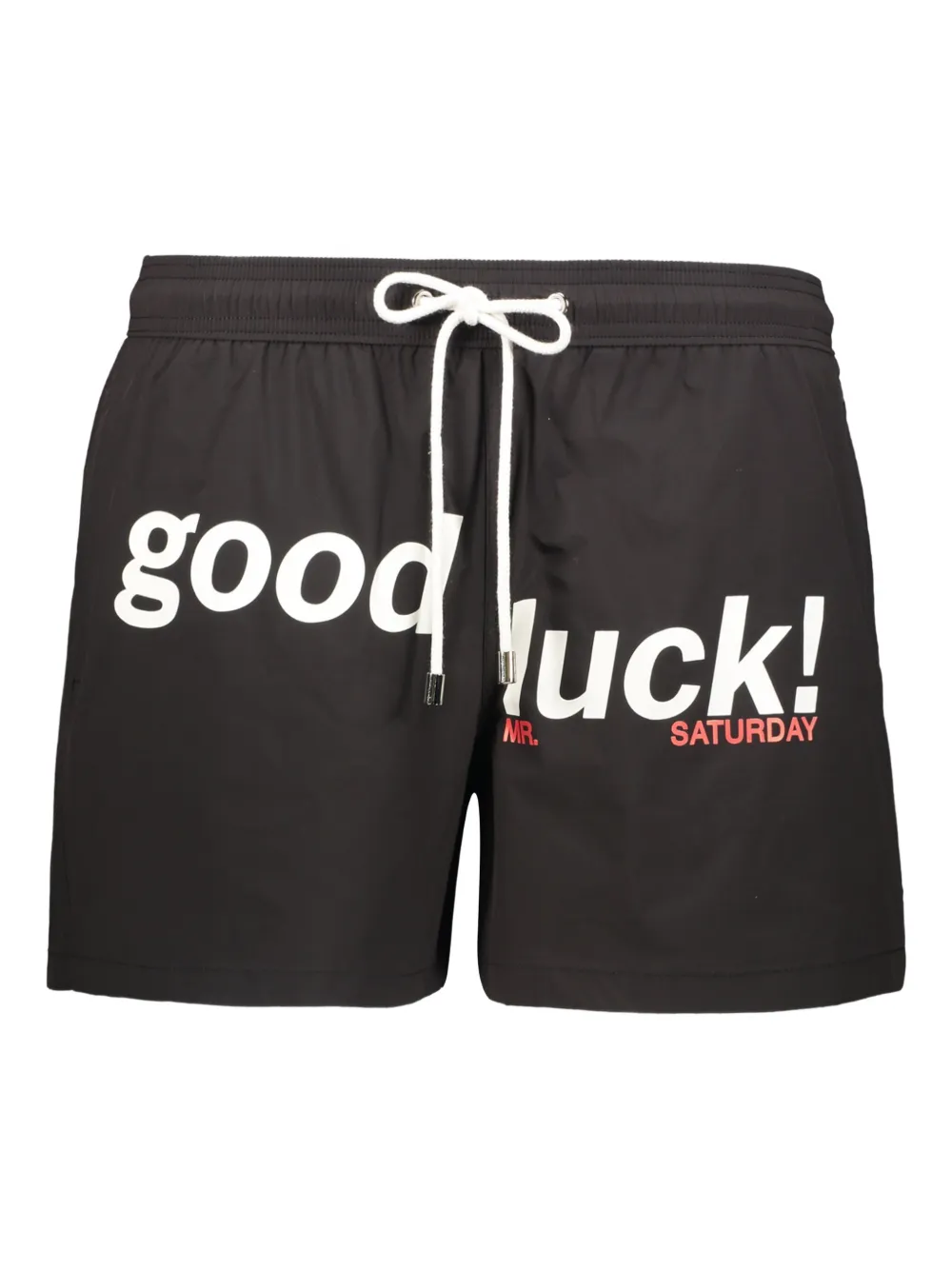 MR. SATURDAY drawstring-waistband swim shorts - ブラック MR. SATURDAY drawstring-waistband swim shorts - ブラック