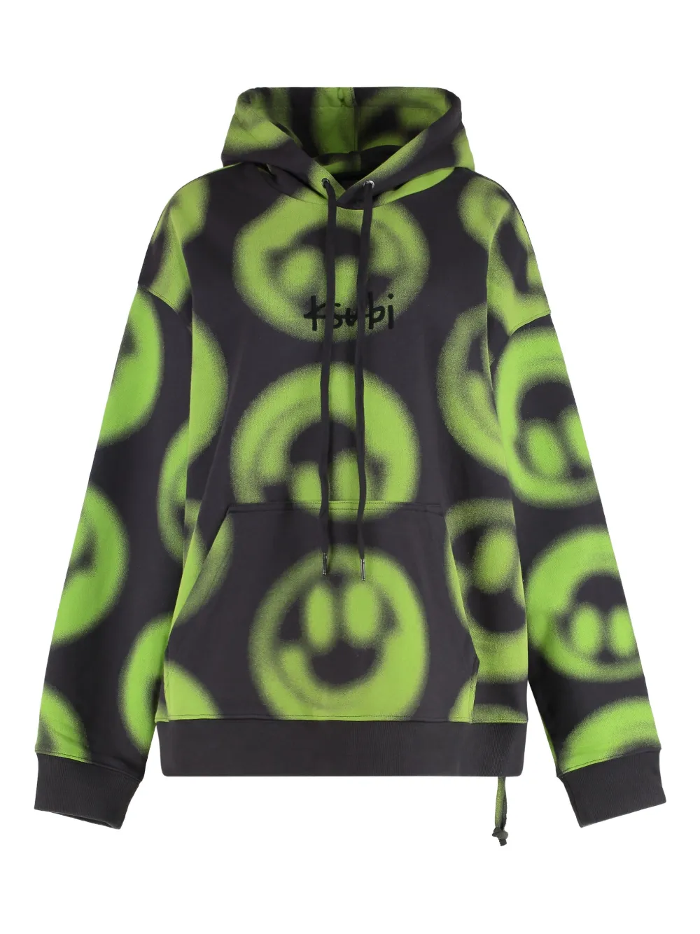 Ksubi printed cotton hoodie Zwart
