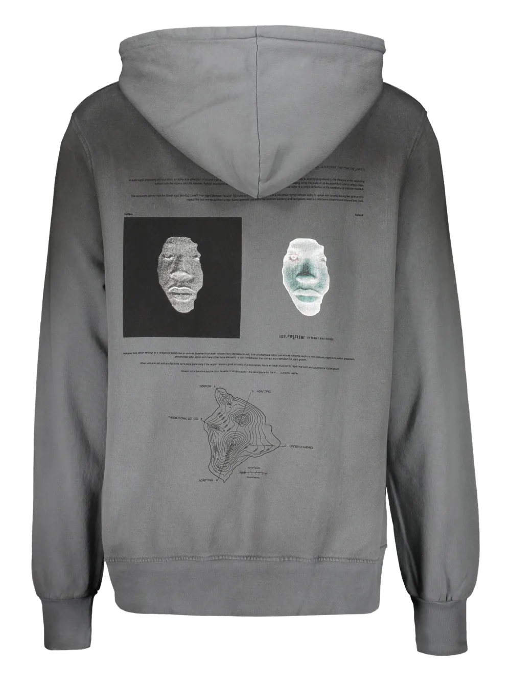ISO.POETISM drawstring-hood graphic hoodie | Hoodies | Image 2