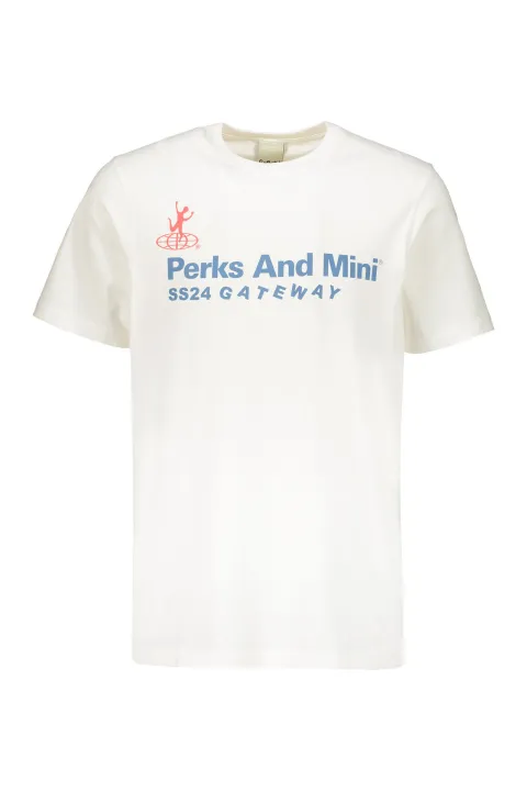 Perks And Mini crew-neck logo-printed T-shirt