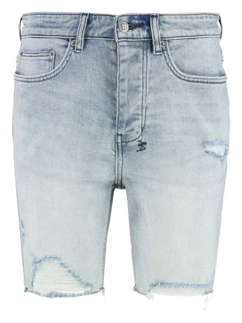 Ksubi frayed-hem button denim shorts