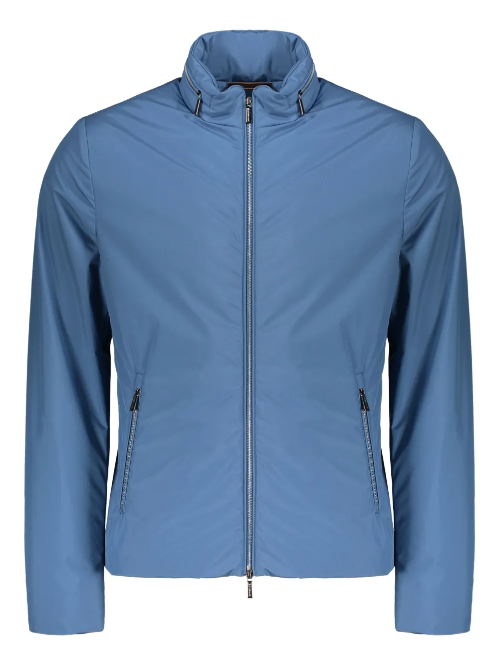 Moorer Alcide concealed-hood jacket Blauw