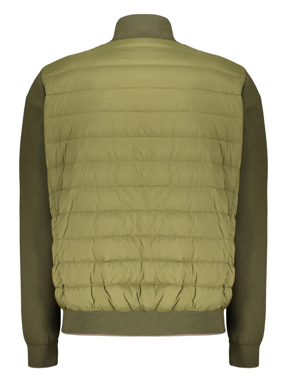 Moorer quilted-design jacket Groen