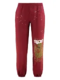 SP5DER web-print elastic-cuff track pants - Red