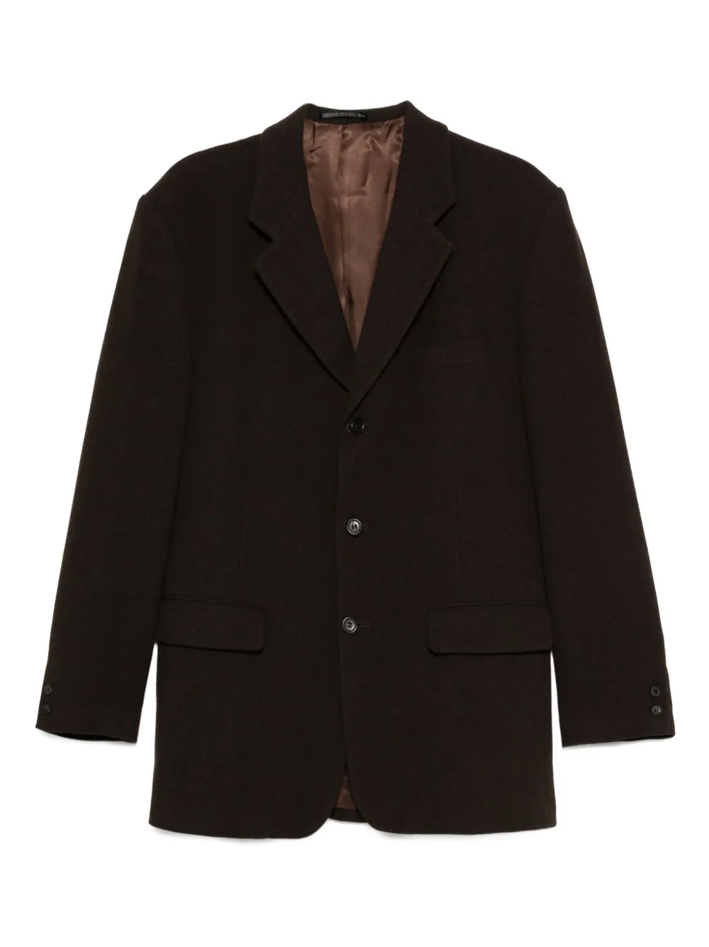 Yohji Yamamoto Pre-Owned 1990s buttoned jacket | Brown | Image 1