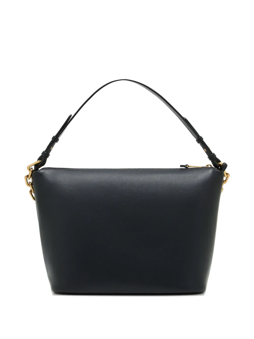 Emporio Armani Medium leren shopper Zwart