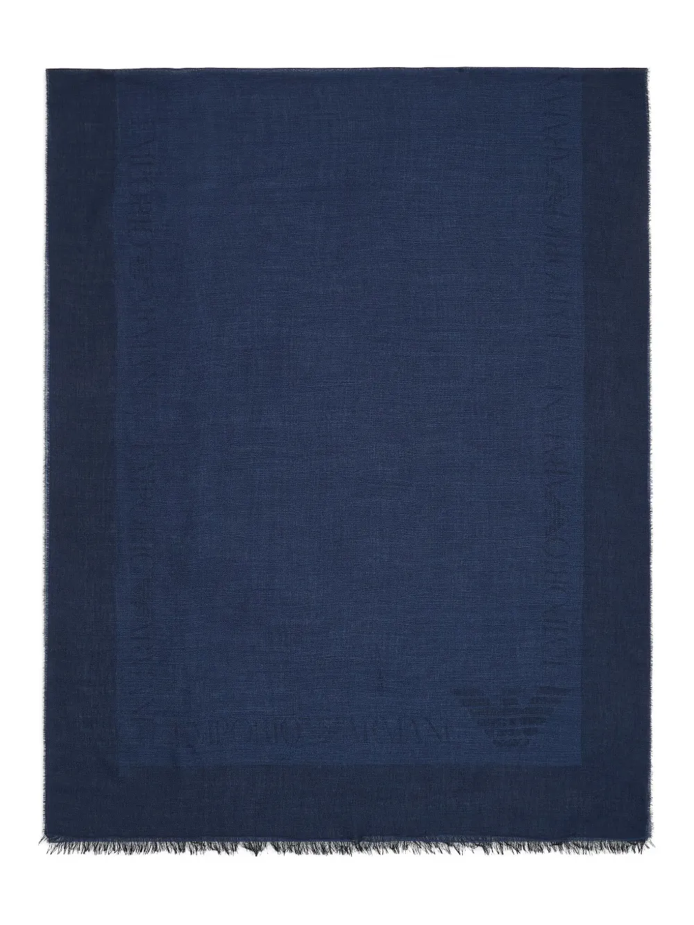 Emporio Armani Sjaal met logo-jacquard Blauw