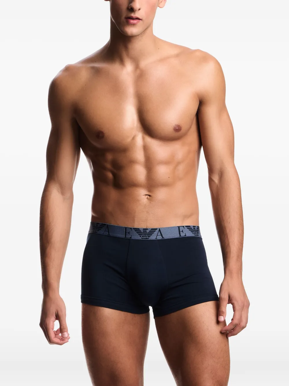 Emporio Armani Drie boxershorts met logoband MB254BLUE