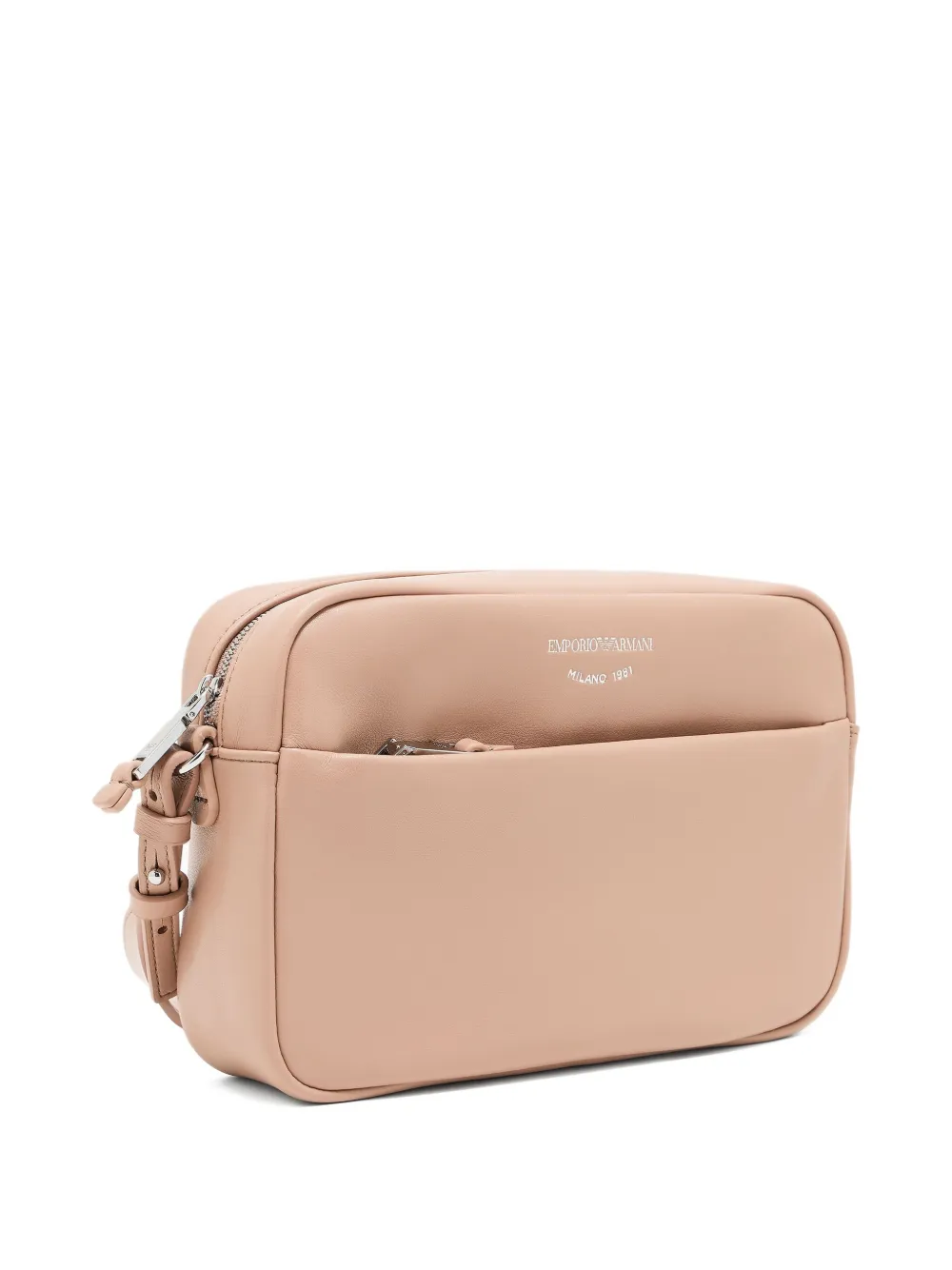 Emporio Armani Kleine crossbodytas met logodetail Beige