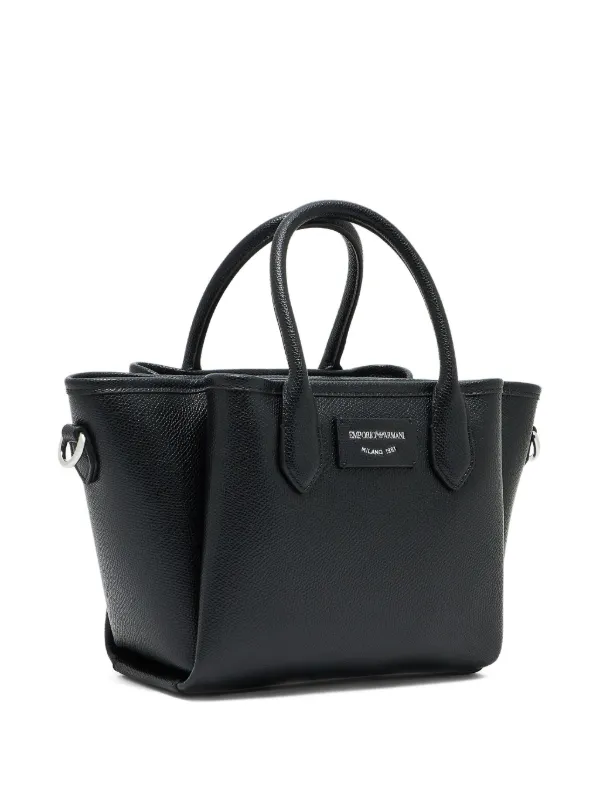 Emporio Armani Bolsa Tote Com Alça De Mão | Preto | FARFETCH BR