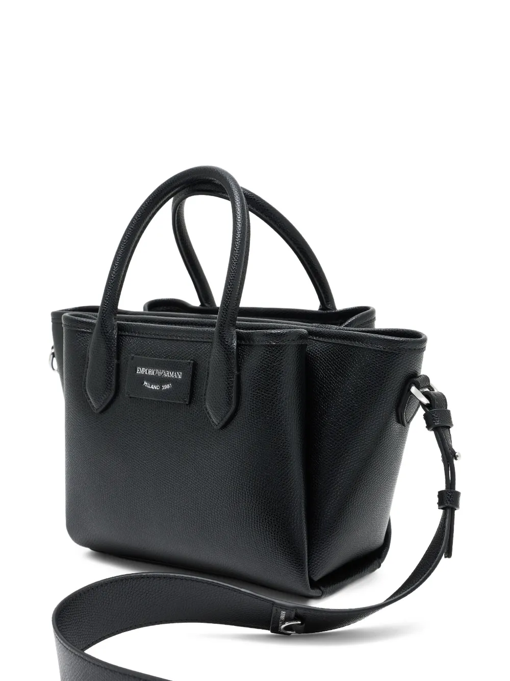 Emporio Armani Shopper met handvatten Zwart