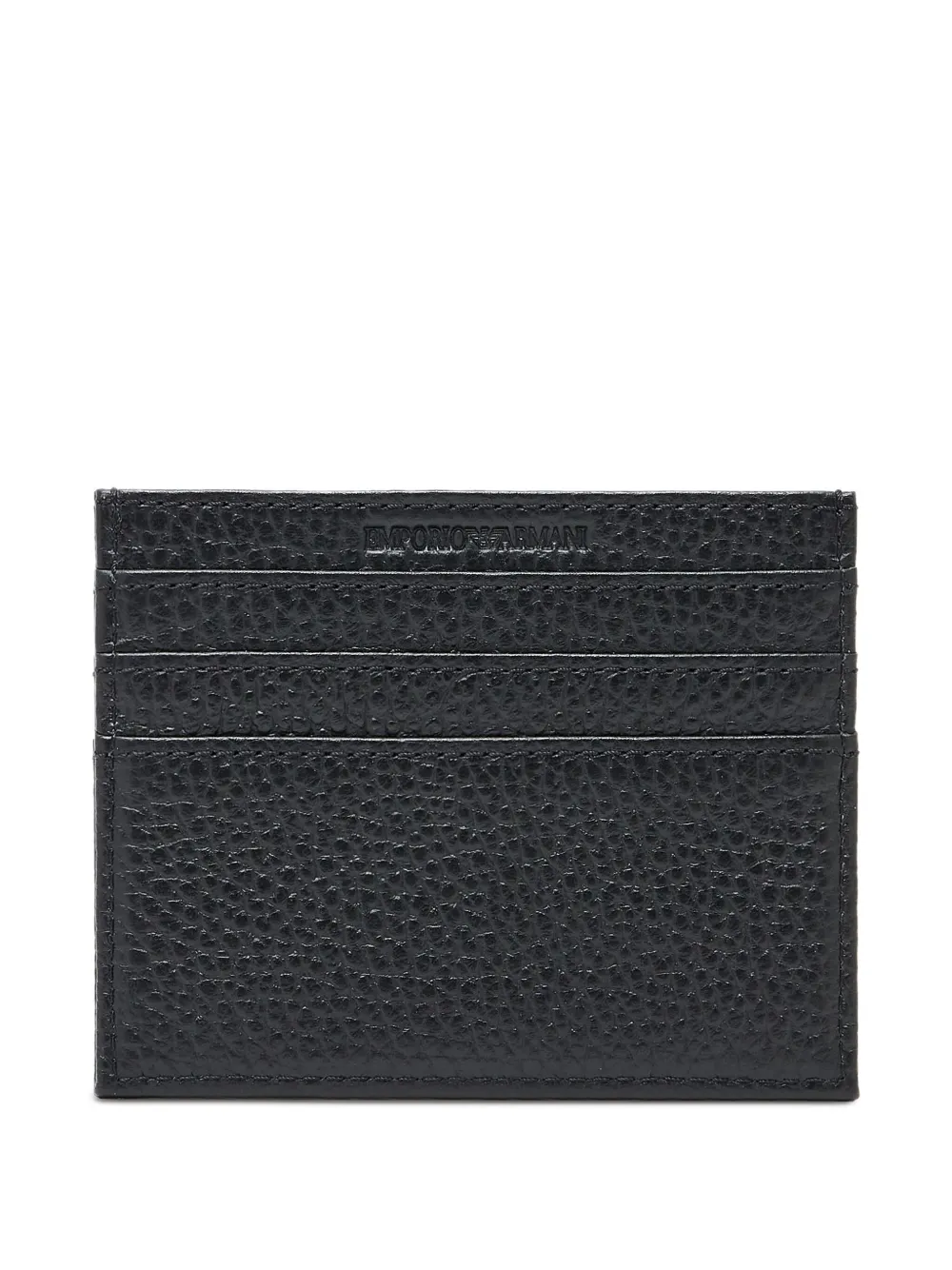 Emporio Armani Twee leren pasjeshouders Zwart