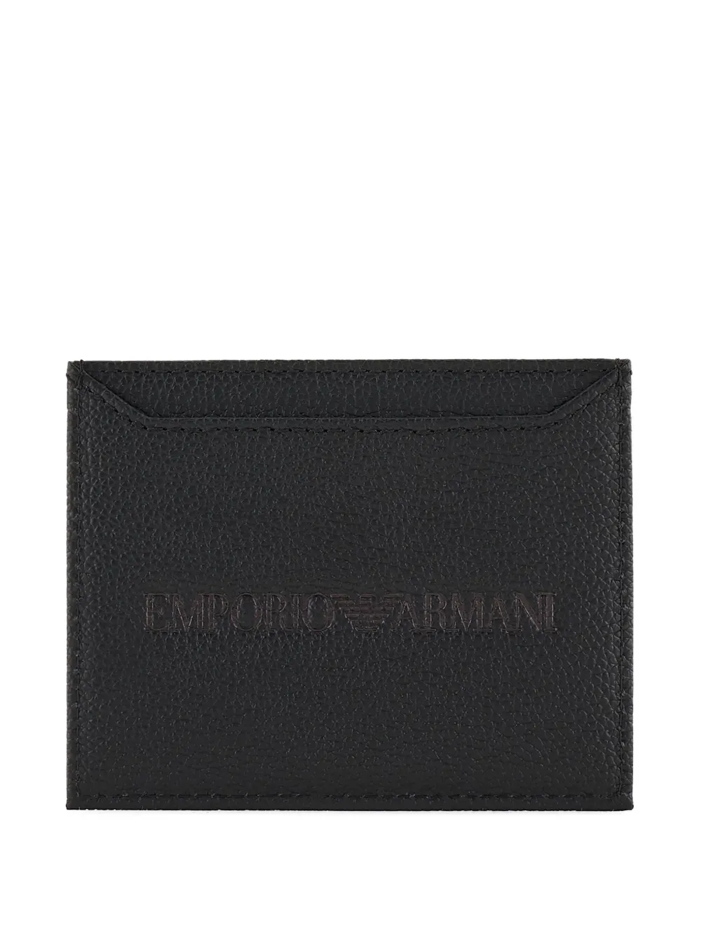 Emporio Armani logo-embossed cardholder | Black | Image 1