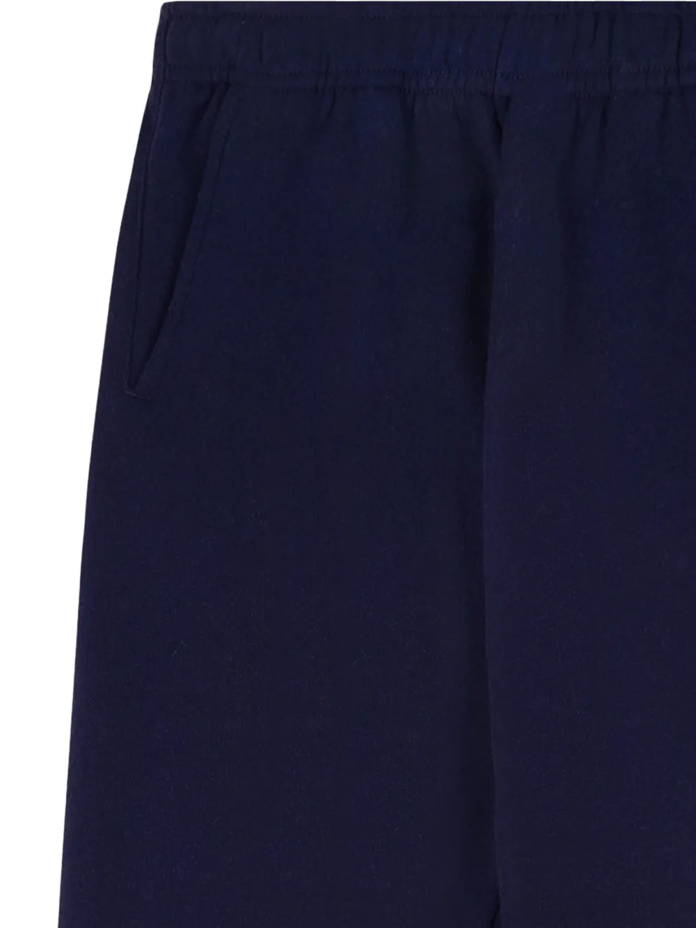 SPORTY & RICH KIDS logo-crest sweatpants Blauw