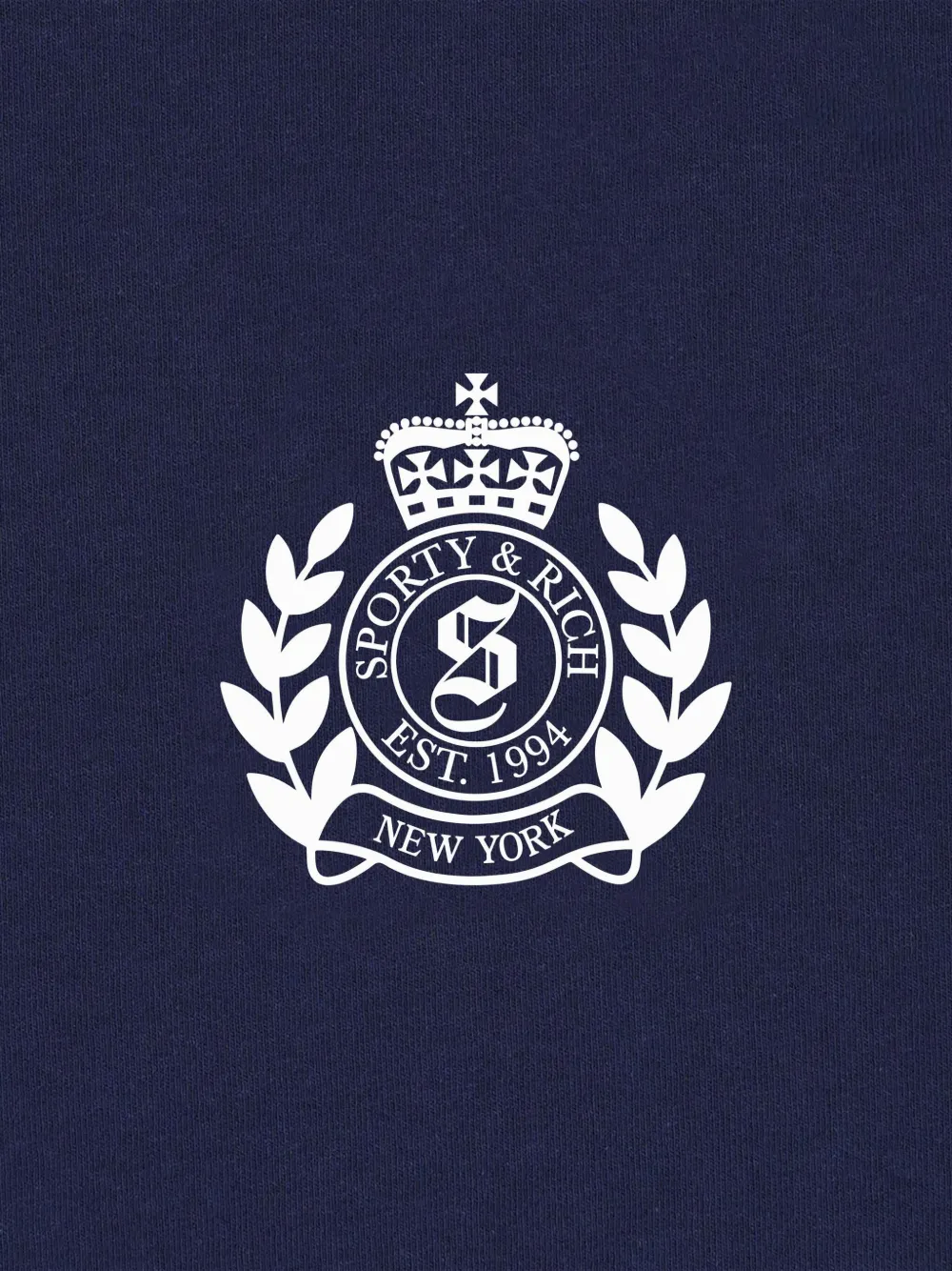 SPORTY & RICH KIDS logo-crest sweatpants Blauw