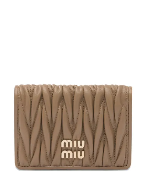Miu Miu textured logo wallet
