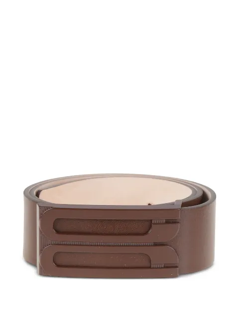 Victoria Beckham logo-plaque leather belt