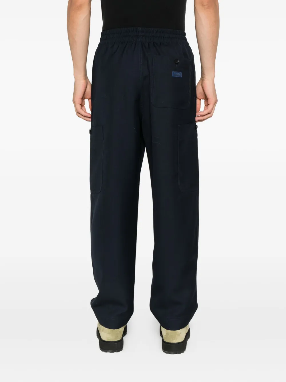 Kenzo Broek van scheerwol Blauw