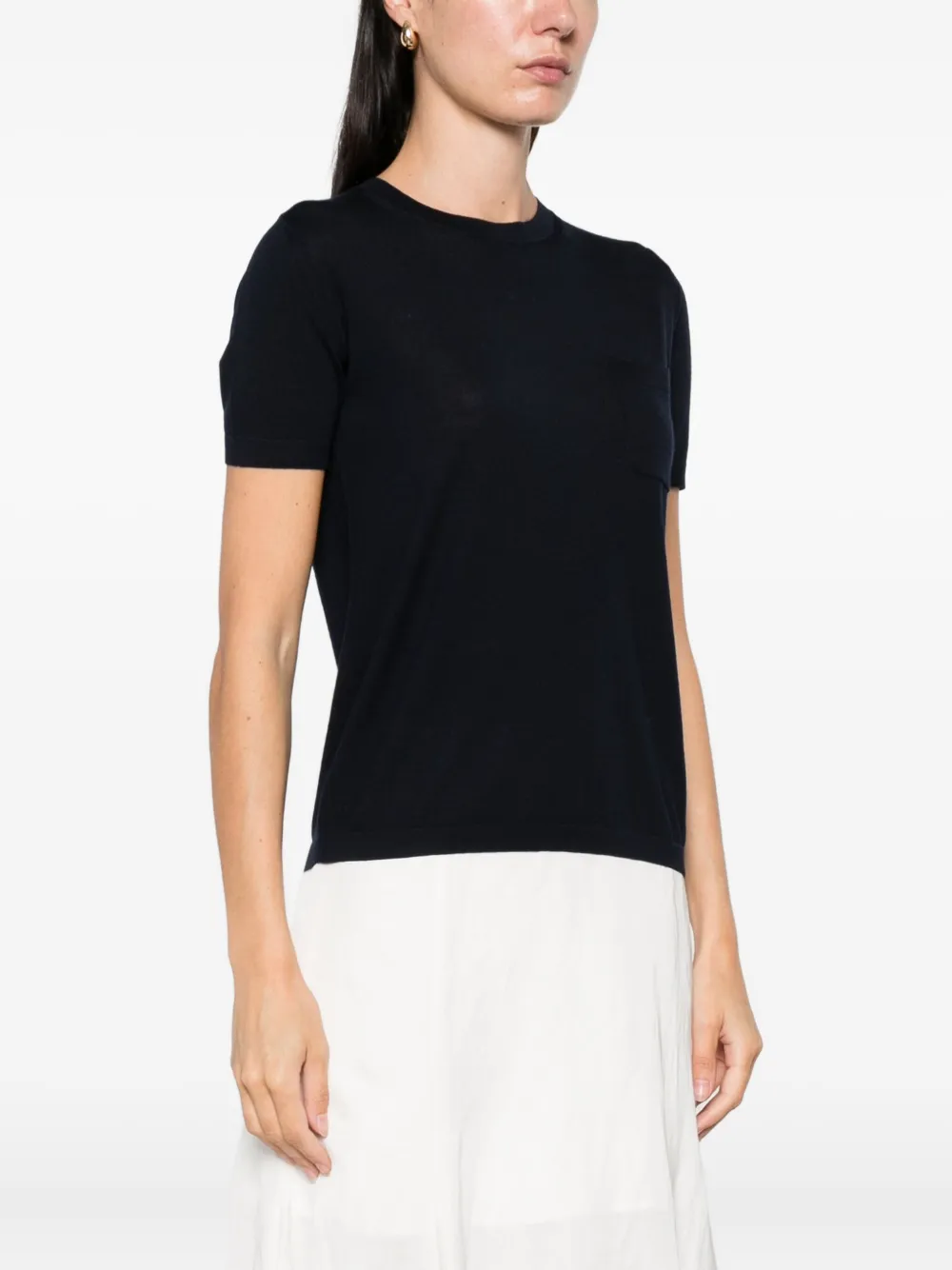 'S Max Mara Wollen T-shirt Blauw