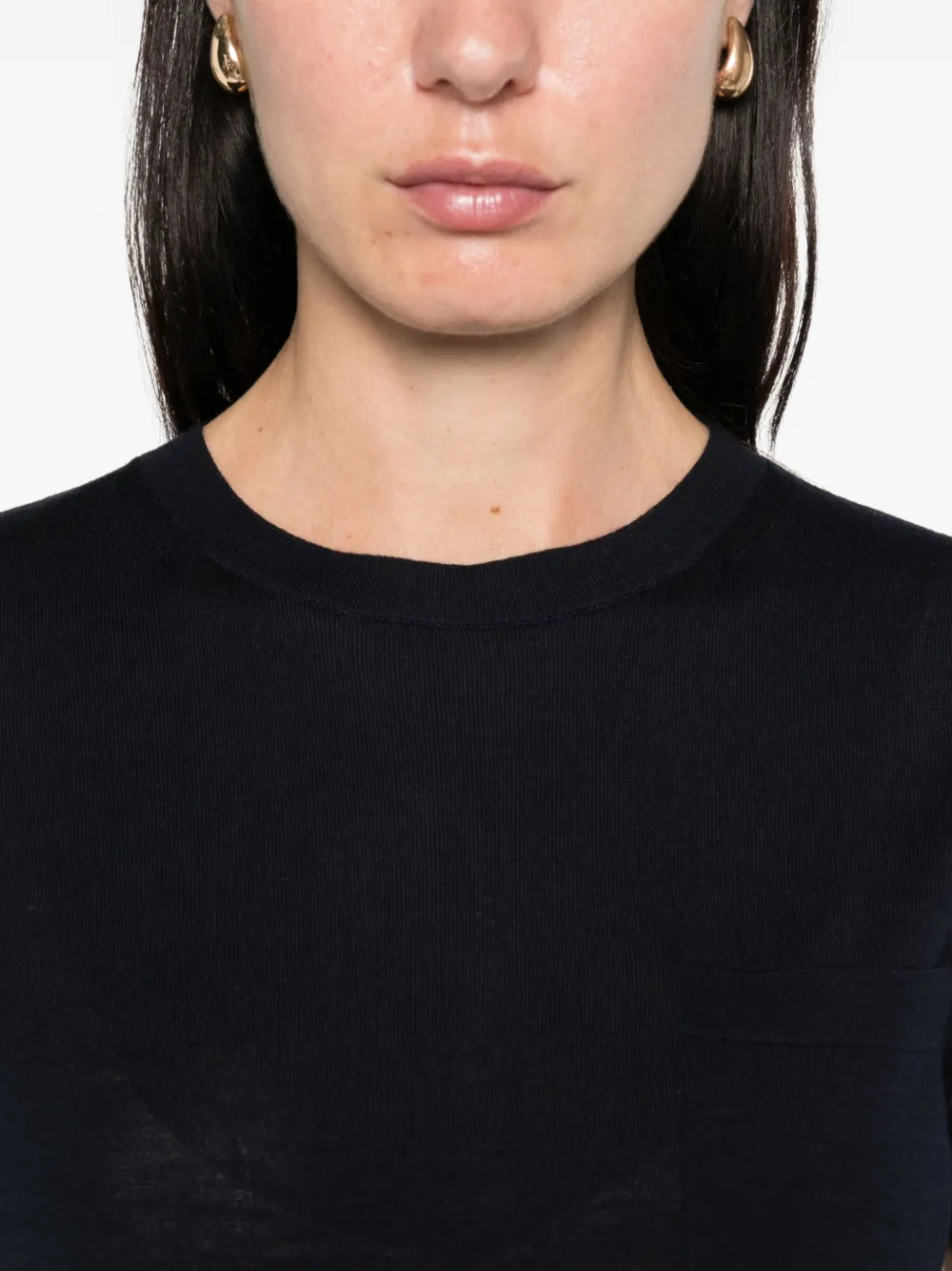 'S Max Mara Wollen T-shirt Blauw