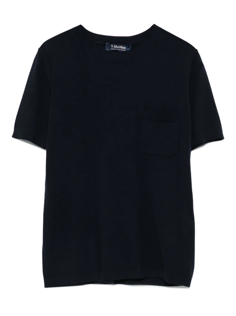 'S Max Mara Wollen T-shirt Blauw