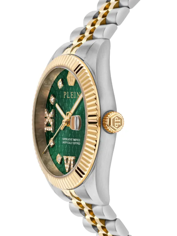 Philipp Plein Date Superlative 34mm | Green | FARFETCH