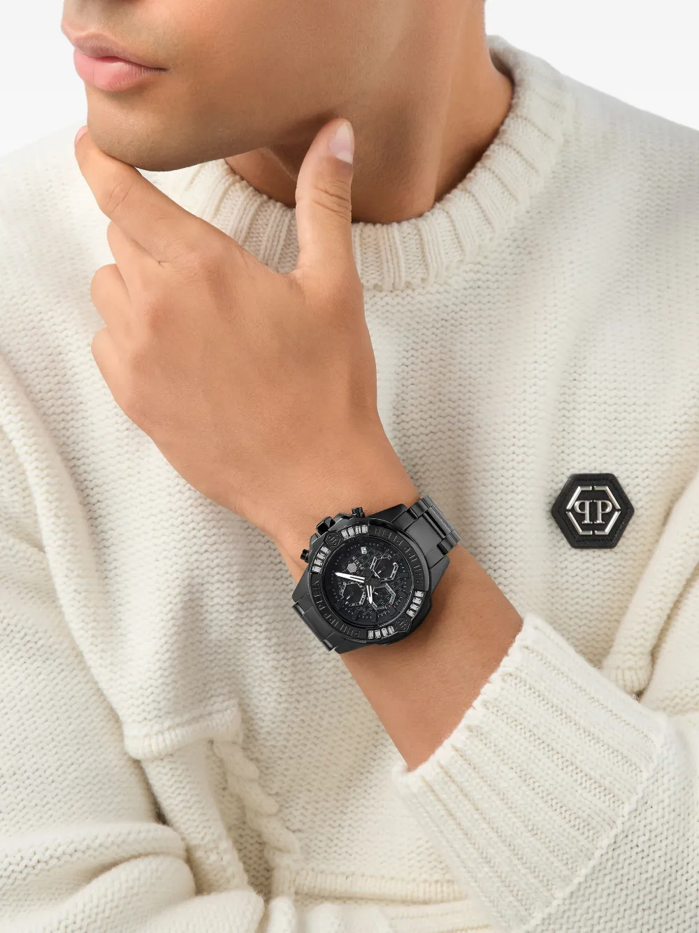 Philipp Plein The $kull 44 mm - Zwart