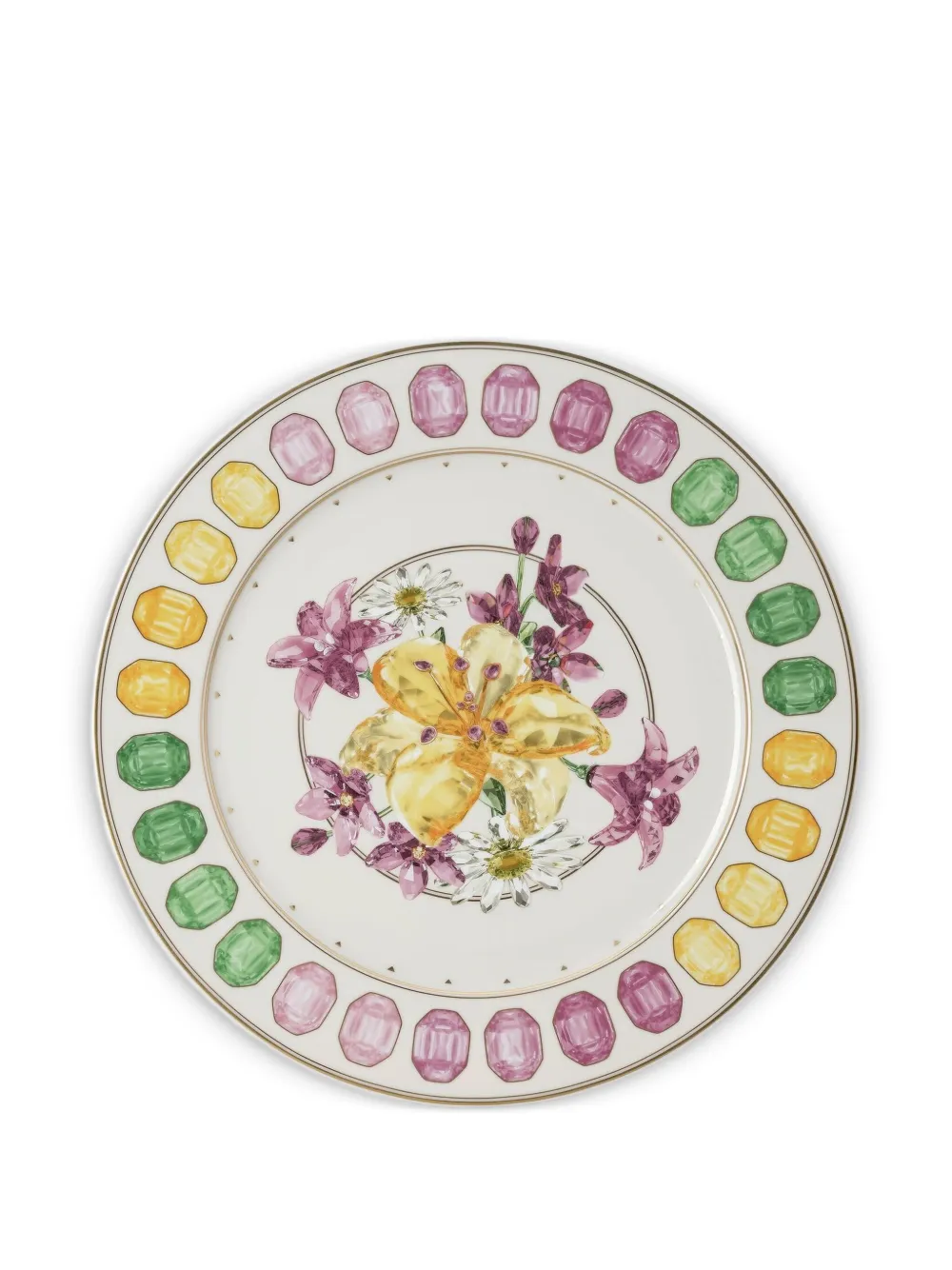 Swarovski floral-print plate | Tableware | Image 2