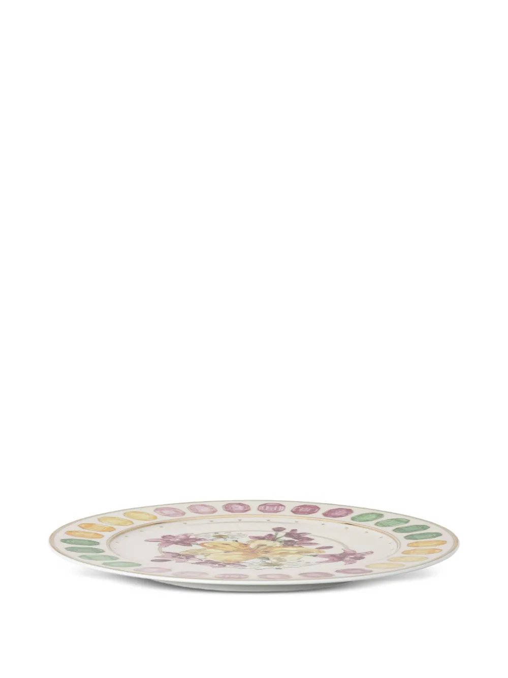 Swarovski floral-print plate | Neutrals | Image 1