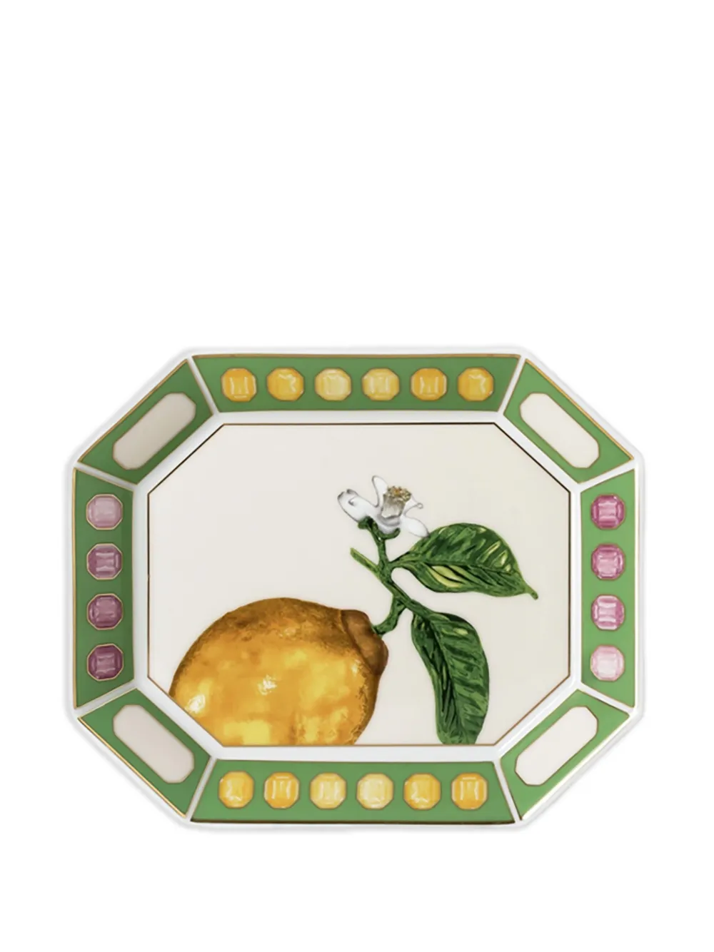 Swarovski x Rosenthal Idyllia lemon-print tray (12.1cm x 14.6cm) | Tableware | Image 2