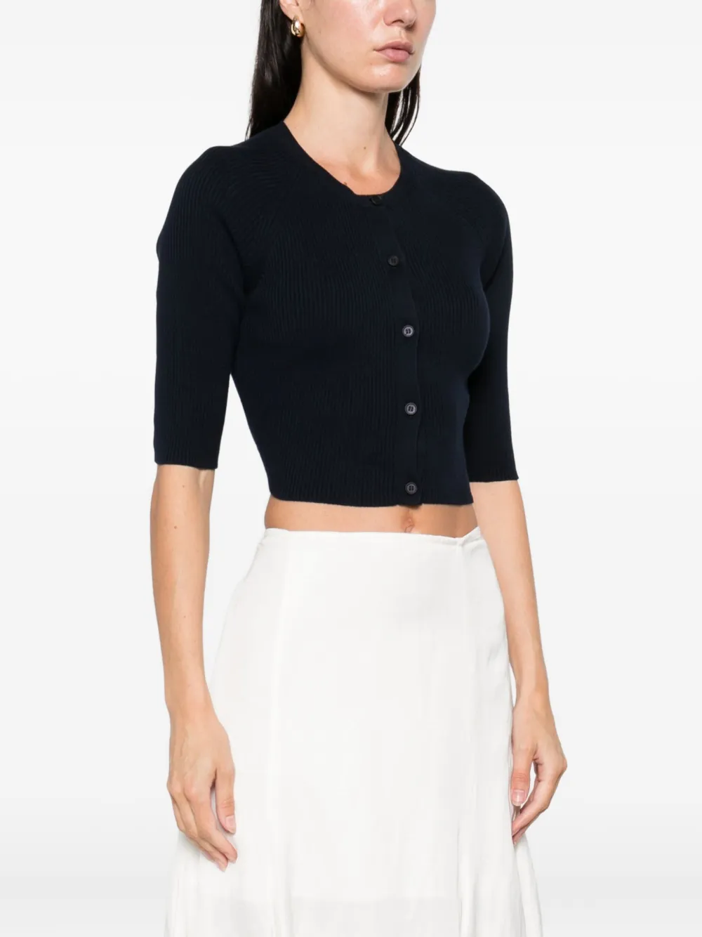 'S Max Mara Geribbeld vest Blauw