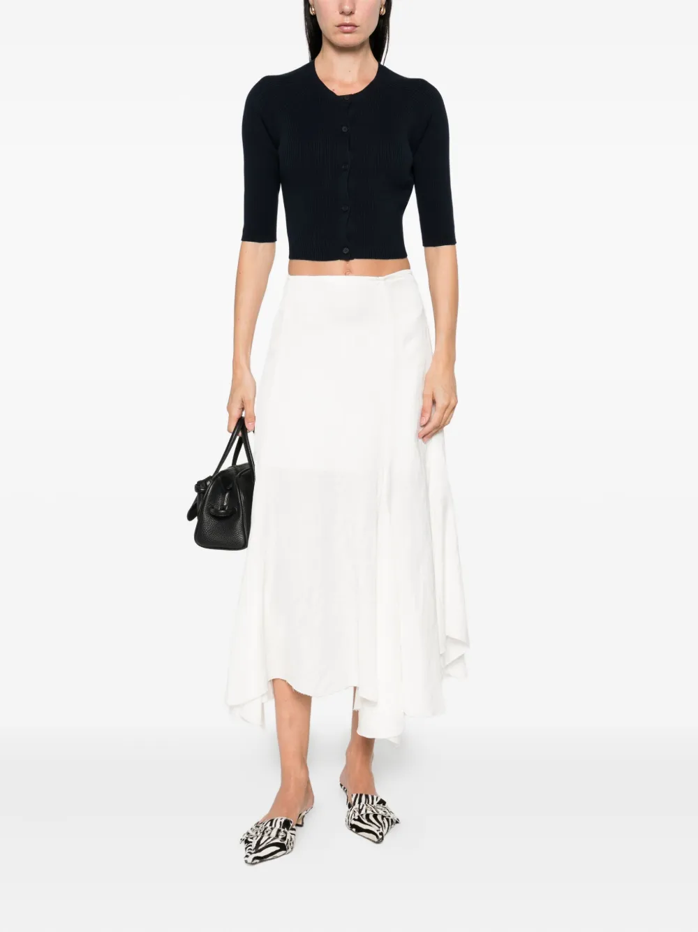 'S Max Mara Geribbeld vest Blauw