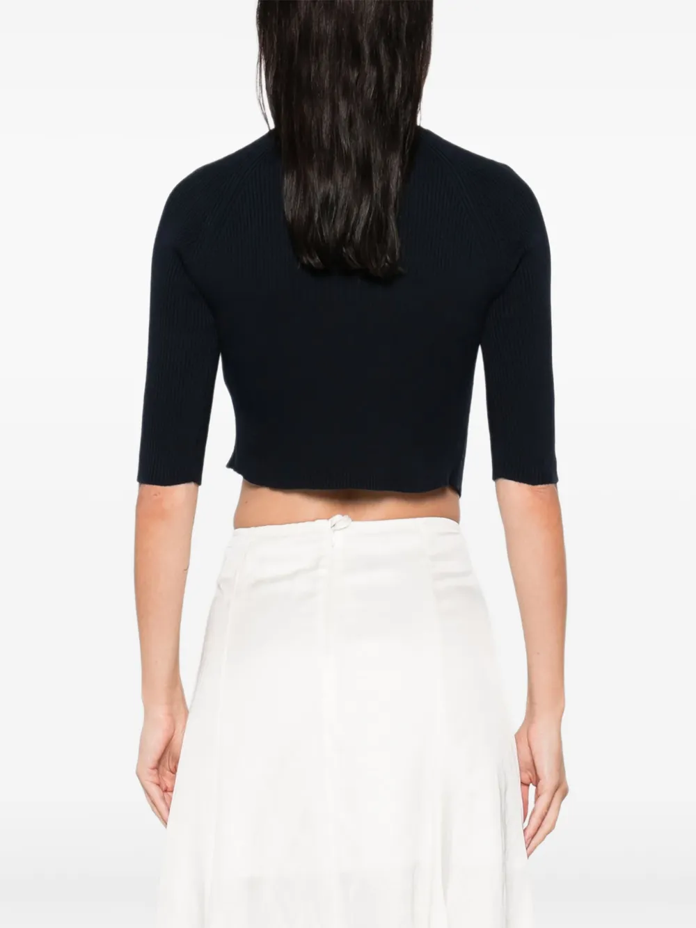 'S Max Mara Geribbeld vest Blauw