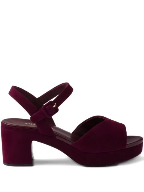 Prada 65mm buckle-strap platform sandals