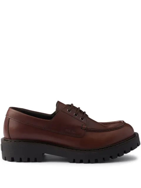 Prada leather derby shoes