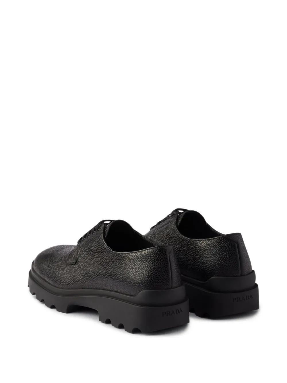 Prada Bewerkte veterschoenen Zwart