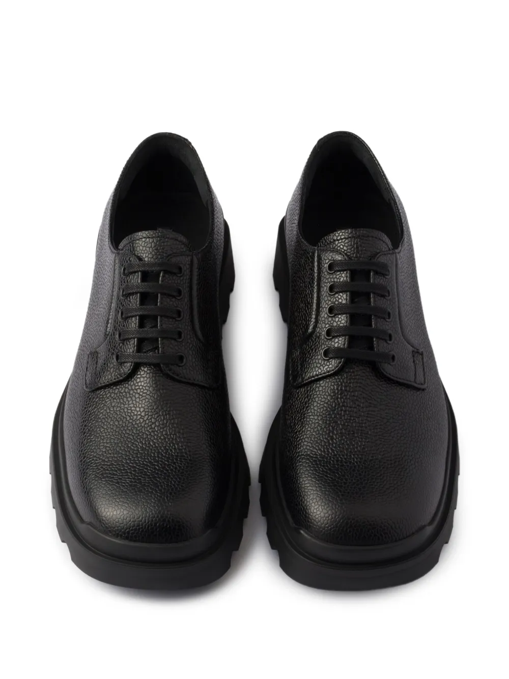 Prada Bewerkte veterschoenen Zwart