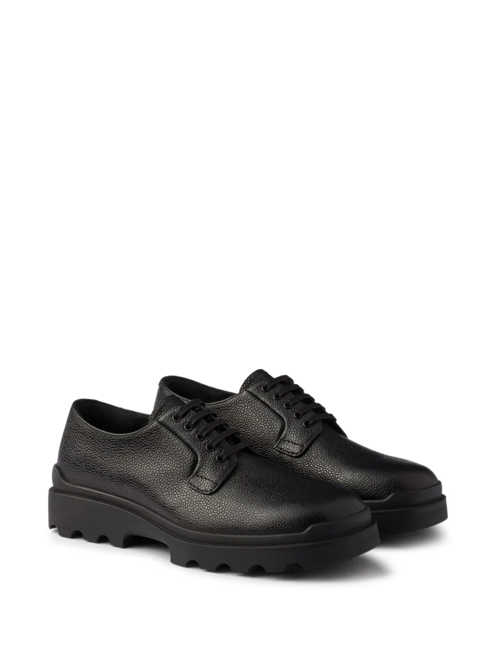 Prada Bewerkte veterschoenen Zwart